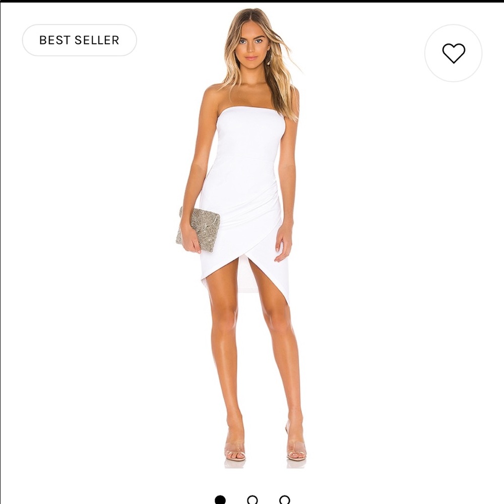 REVOLVE SUSANA MONACO STRAPLESS WHITE FOR BRIDES